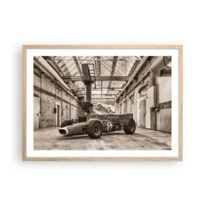 Poszter világos tölgy keretben - A győztes pihenője - 70x50 cm