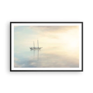 Poszter fehér keretben - A csend tengerében - 91x61 cm