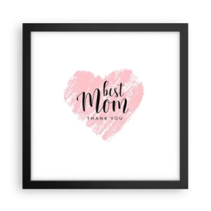 Poszter fehér keretben - Mindig a megfelelő pillanat - 30x30 cm