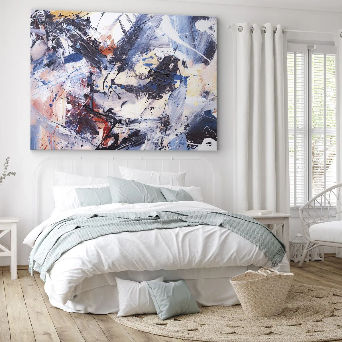 Vászonkép - Őrült absztrakt tánc - 100x70 cm