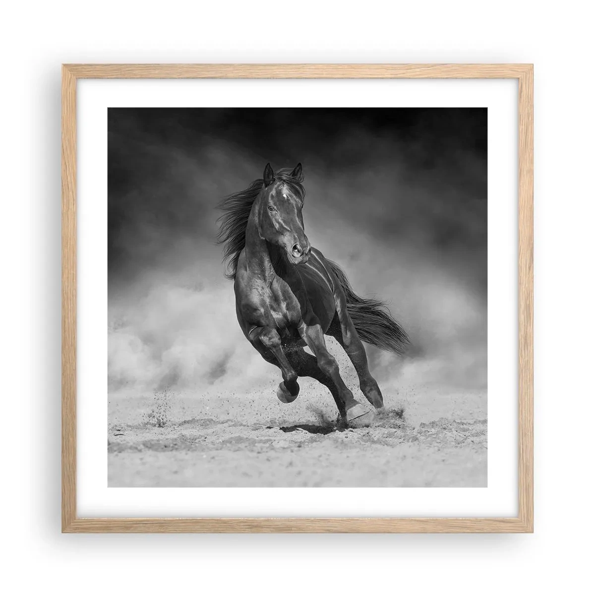 Poszter világos tölgy keretben - Az emírhez méltó - 50x50 cm