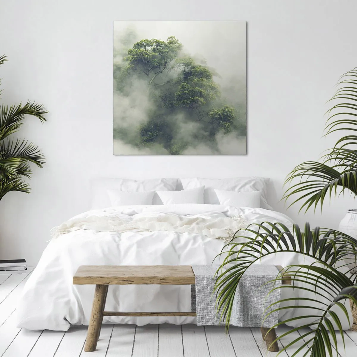 Vászonkép - Ködbe burkolózva - 70x70 cm