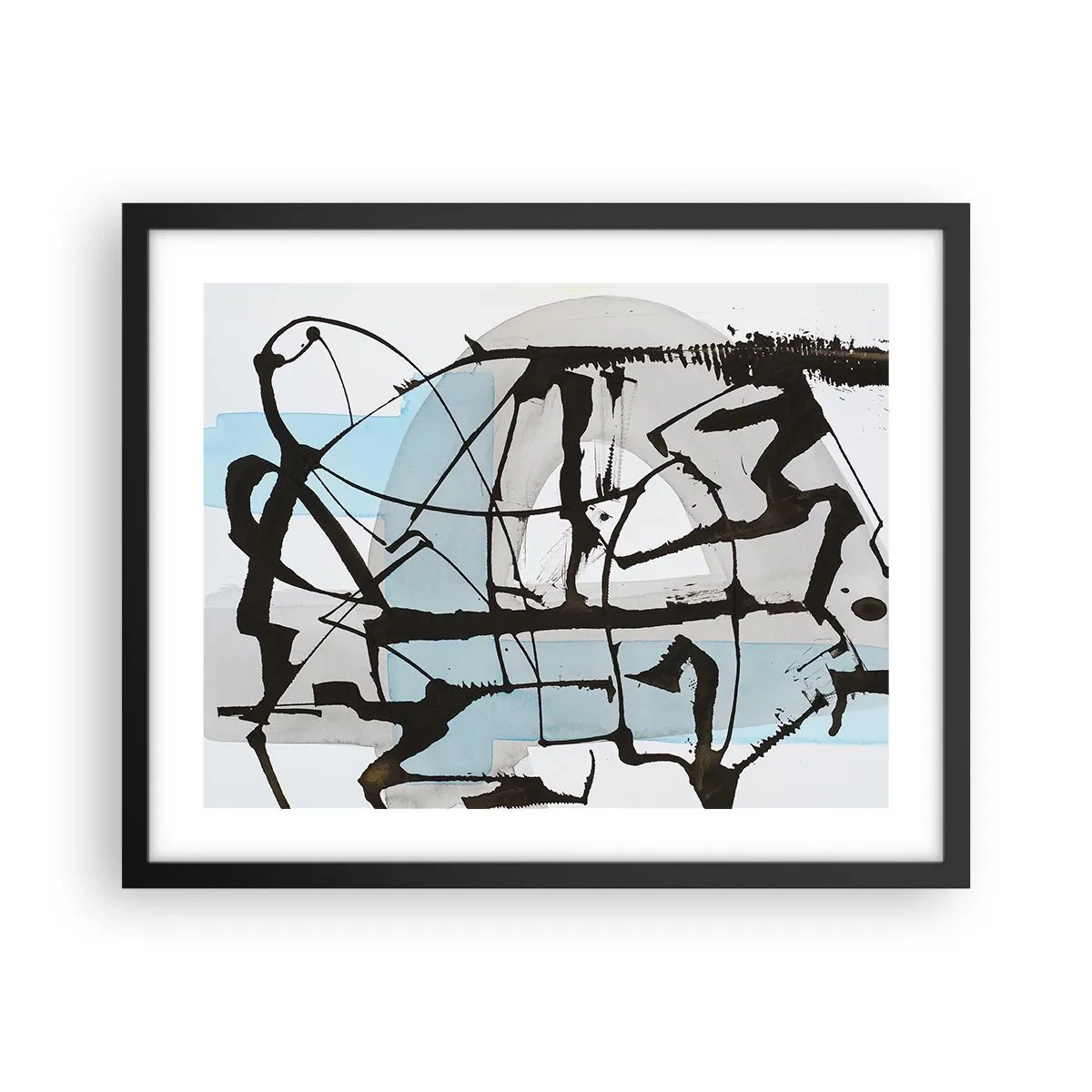 Poszter fehér keretben - Mindennek ellenére kék - 50x40 cm