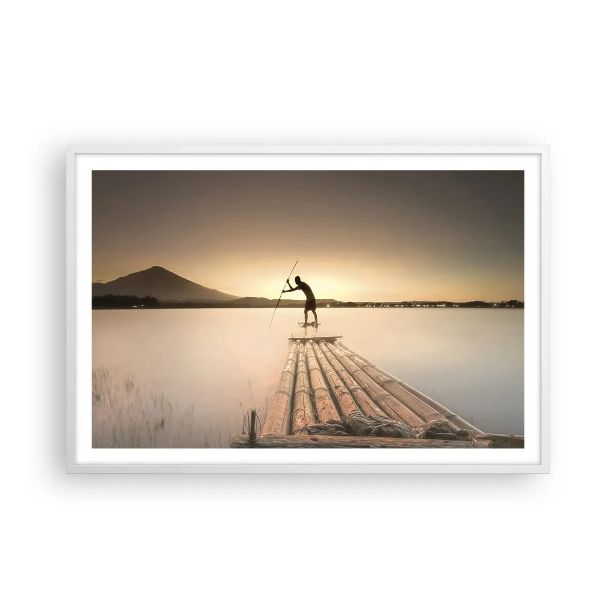 Poszter fekete keretben - Pihenés előtt - 91x61 cm