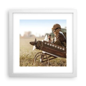 Poszter fekete keretben - Indulás egy álom felé - 30x30 cm