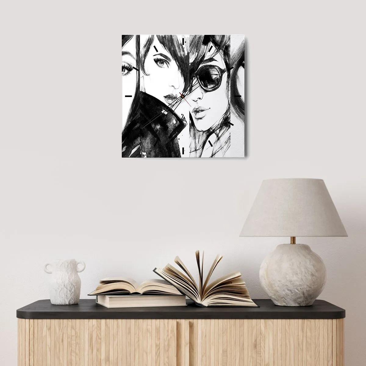 Falióra, Óra - A szépség megsokszorozódott - 30x30 cm