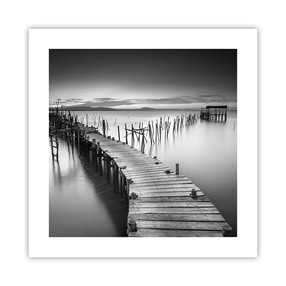 Poszter - Egy elfeledett part békéje - 40x40 cm