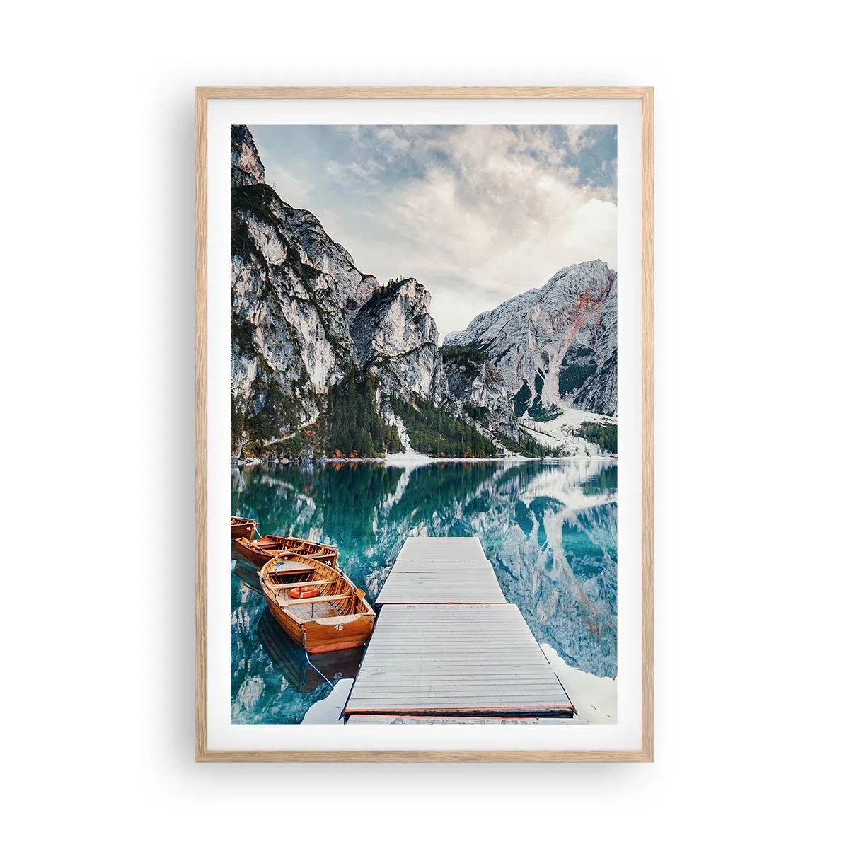 Poszter világos tölgy keretben - Megmutatjuk a szépséget - 61x91 cm