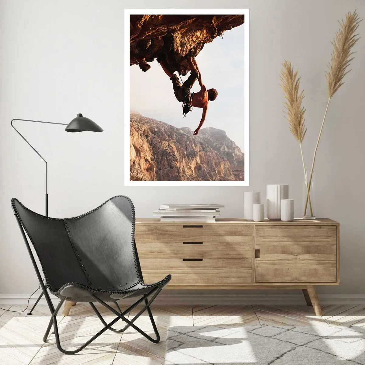Poszter - A világ egy szikladarabon összezsugorodott egy kézben - 40x50 cm