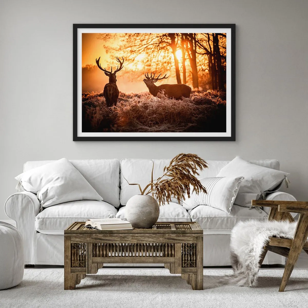 Poszter fehér keretben - Vadász álma - 70x50 cm