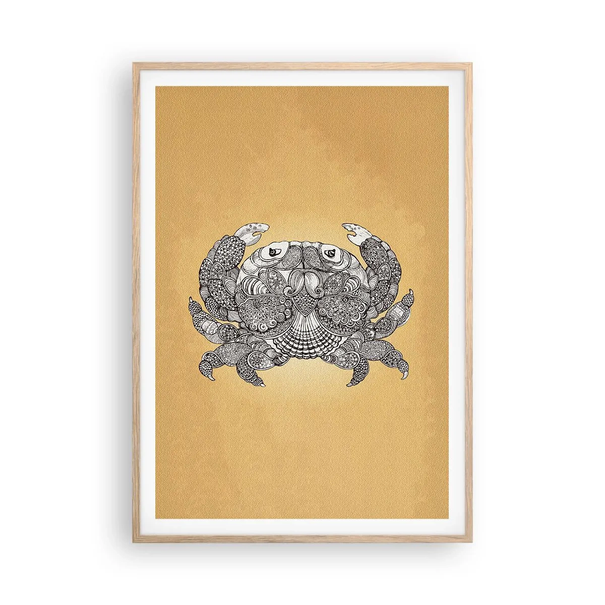 Poszter világos tölgy keretben - Rák úr történetei - 70x100 cm