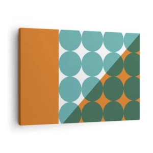 Vászonkép - Geometrikus minták kontrasztos színekben - 70x50cm - Felfelé és átlósan - Modern fali dekoráció nappalihoz és hálószobához ARTTOR