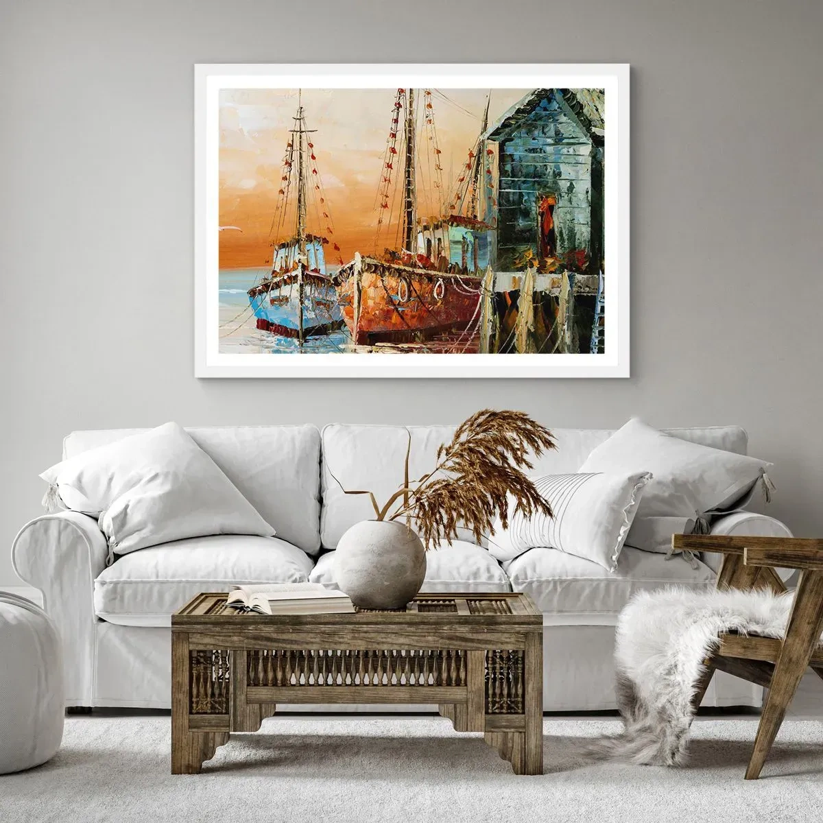 Poszter fekete keretben - Nyugodt visszatérés - 100x70 cm