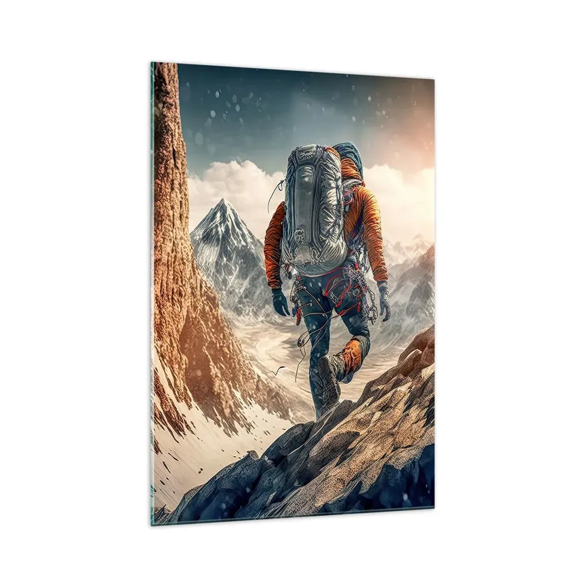 Üveg kép - Magányos harcos - 70x100 cm