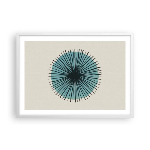 Poszter fekete keretben - Ragyogóan a kékben - 70x50 cm