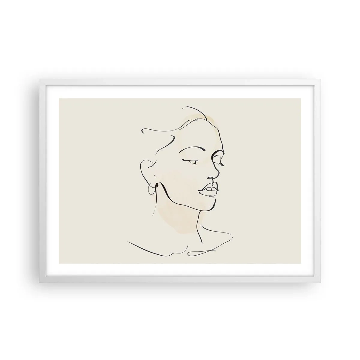 Poszter fekete keretben - Bizonyos vonallal - 70x50 cm