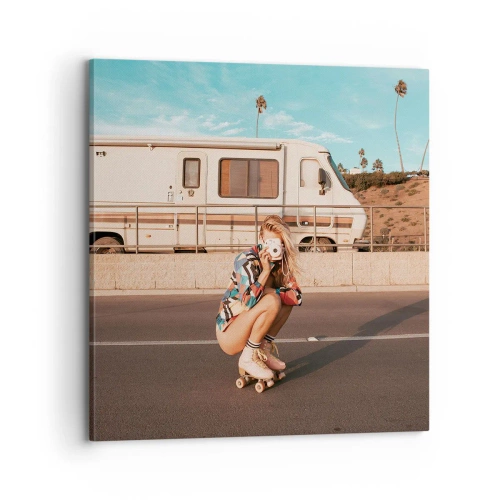 Vászonkép - Mosolyt kérek! - 70x70 cm