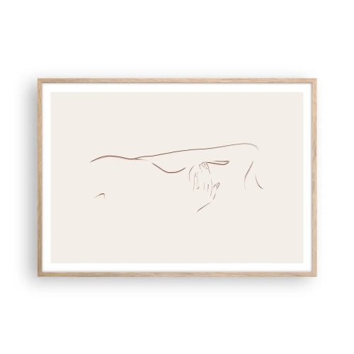 Poszter világos tölgy keretben - A vágy alakja - 100x70 cm