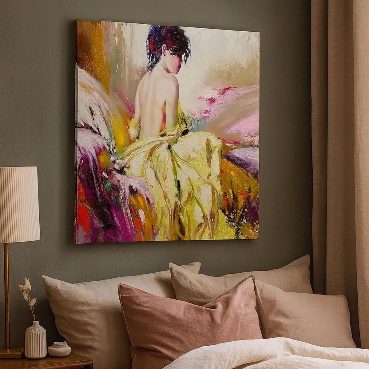 Vászonkép - Az ajkak és a csésze pereme között - 30x30 cm