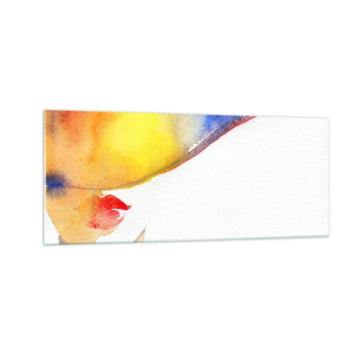 Üveg kép - Egy hölgy portréja - 100x40 cm