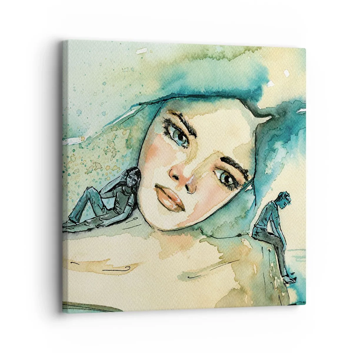 Vászonkép - Am I blue? - 30x30 cm