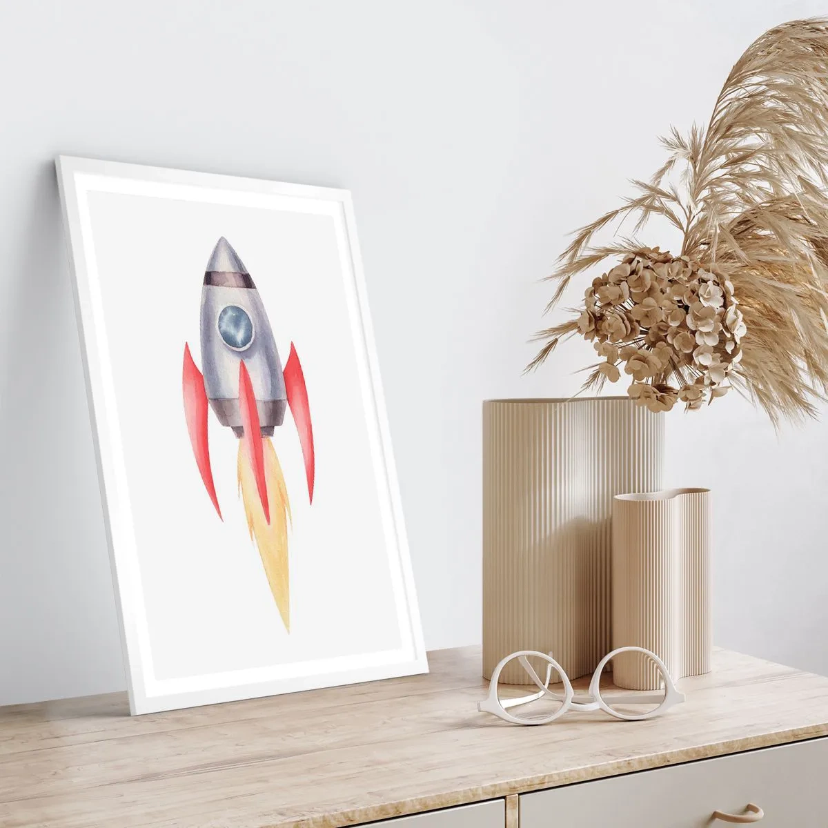 Poszter fekete keretben - Magasabbra, gyorsabban, messzebbre - 61x91 cm