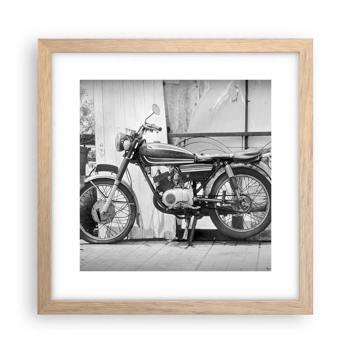 Poszter világos tölgy keretben - Klasszikus mindenek felett - 30x30 cm