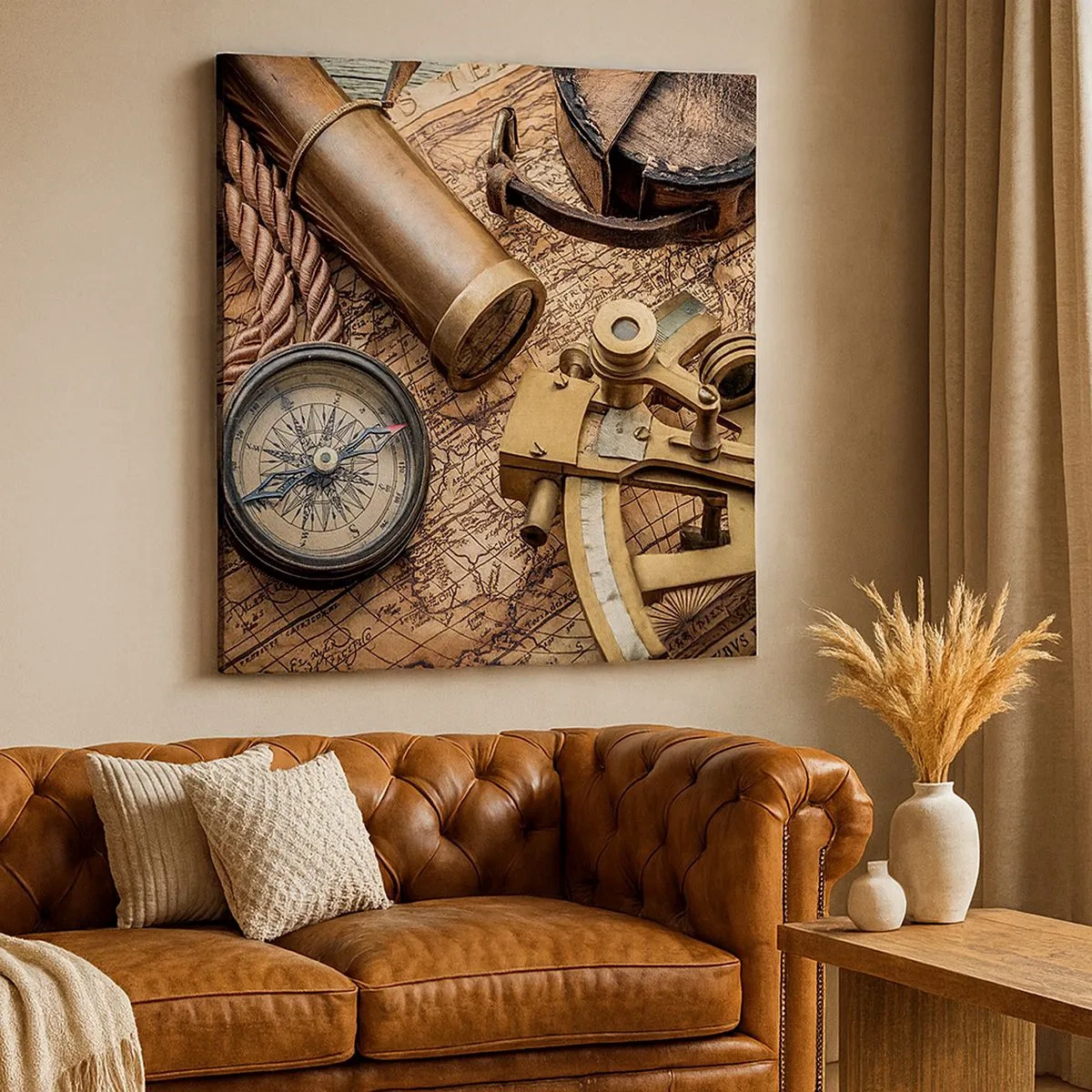 Vászonkép - Állítson be egy irányt - 30x30 cm