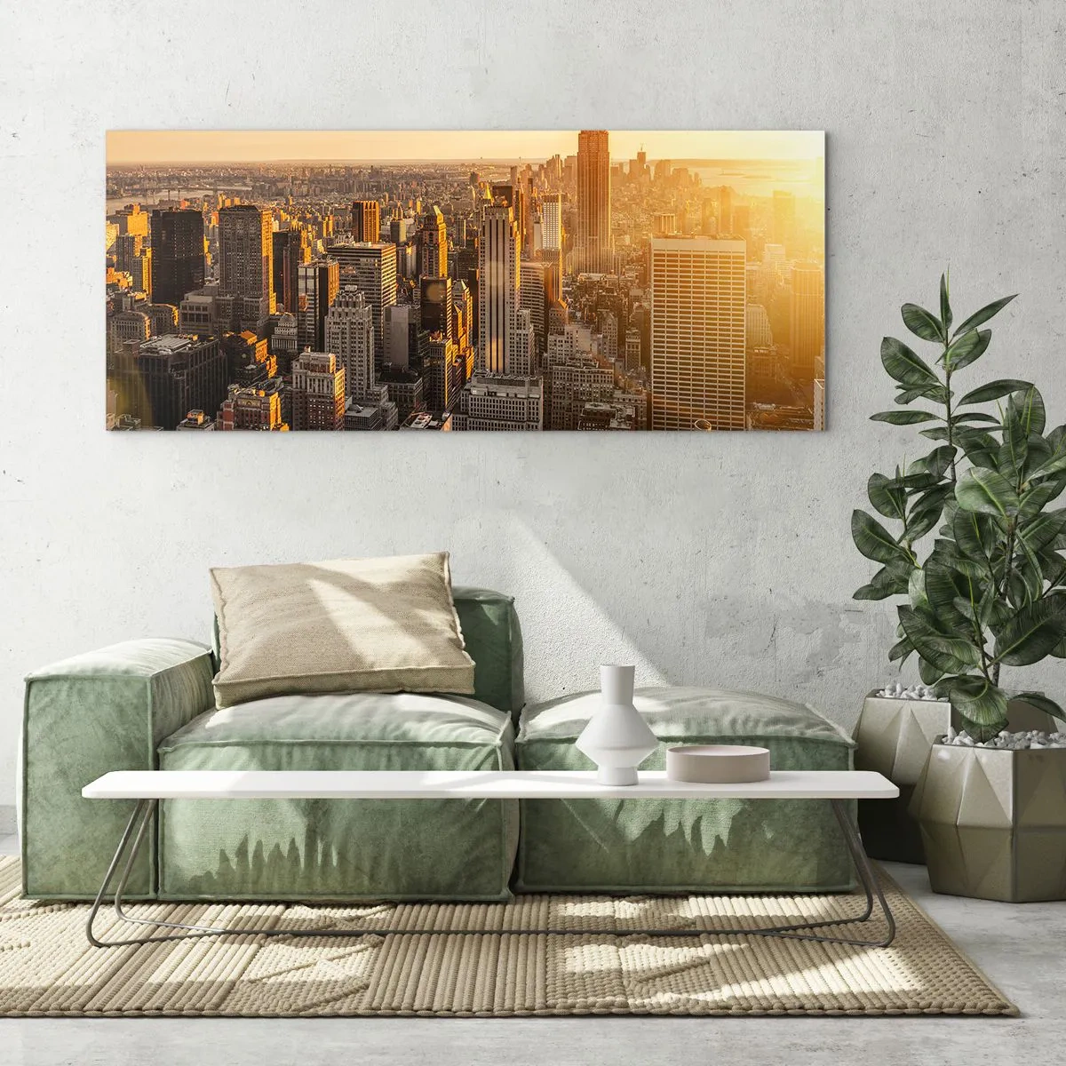 Üveg kép - Növekedni a napon - 100x40 cm