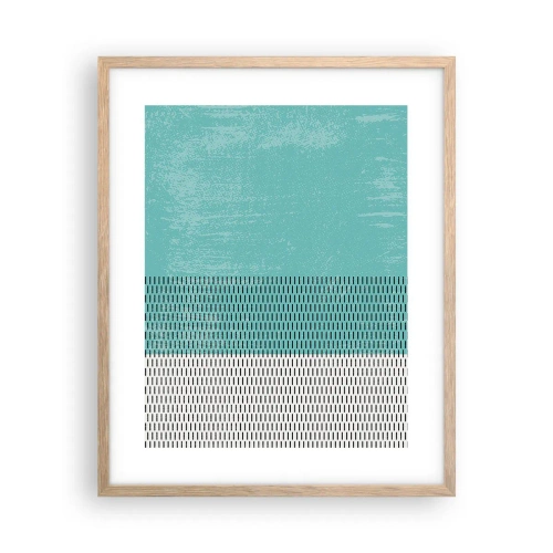 Poszter világos tölgy keretben - Kiegyensúlyozott kompozíció - 40x50 cm