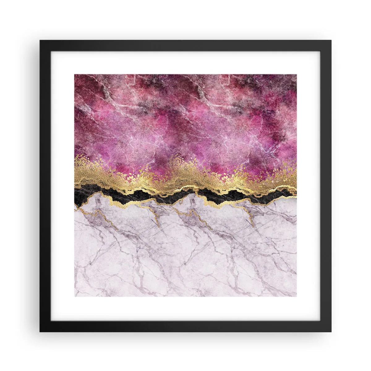 Poszter fehér keretben - A határon - 40x40 cm