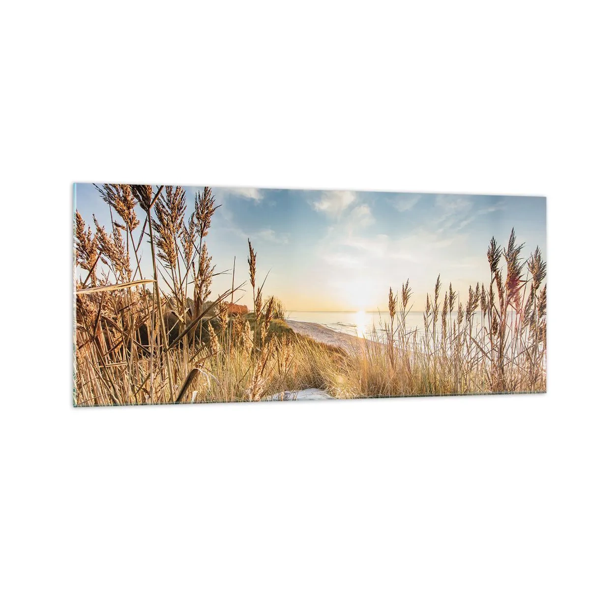 Üveg kép - Északi strand - 100x40 cm