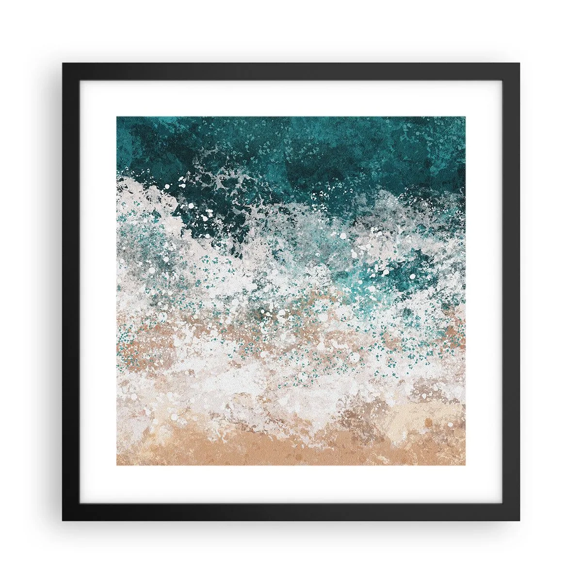 Poszter fehér keretben - Tengeri történetek - 40x40 cm