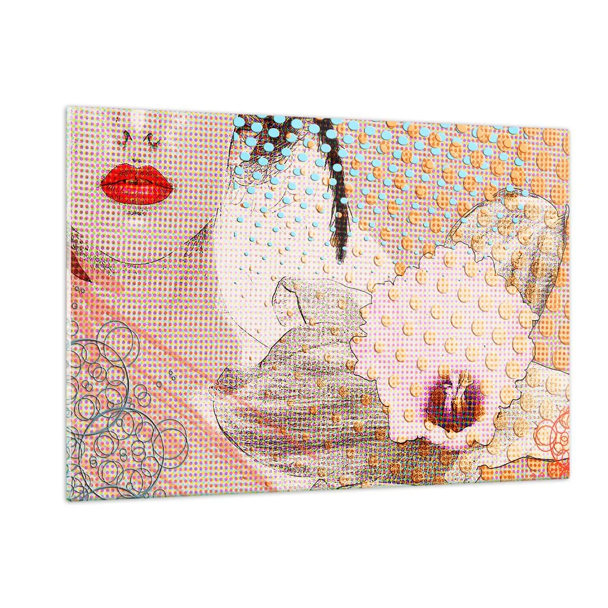 Üveg kép - Képregényes heroin - 120x80 cm