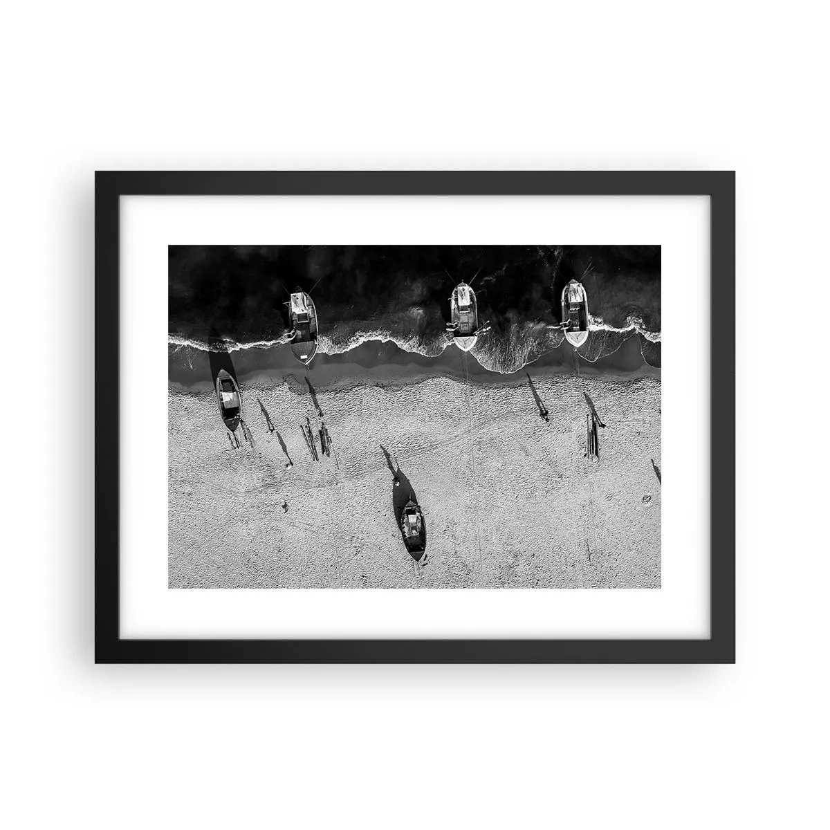 Poszter fehér keretben - Még mindig a parton... - 40x30 cm