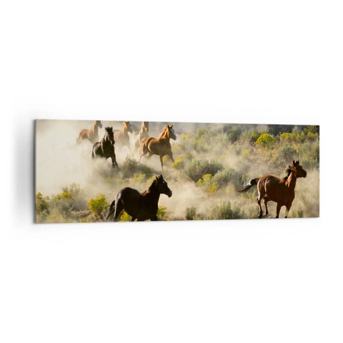 Vászonkép - Rivalizálás – szabadság, vagy férfierő? - 160x50 cm