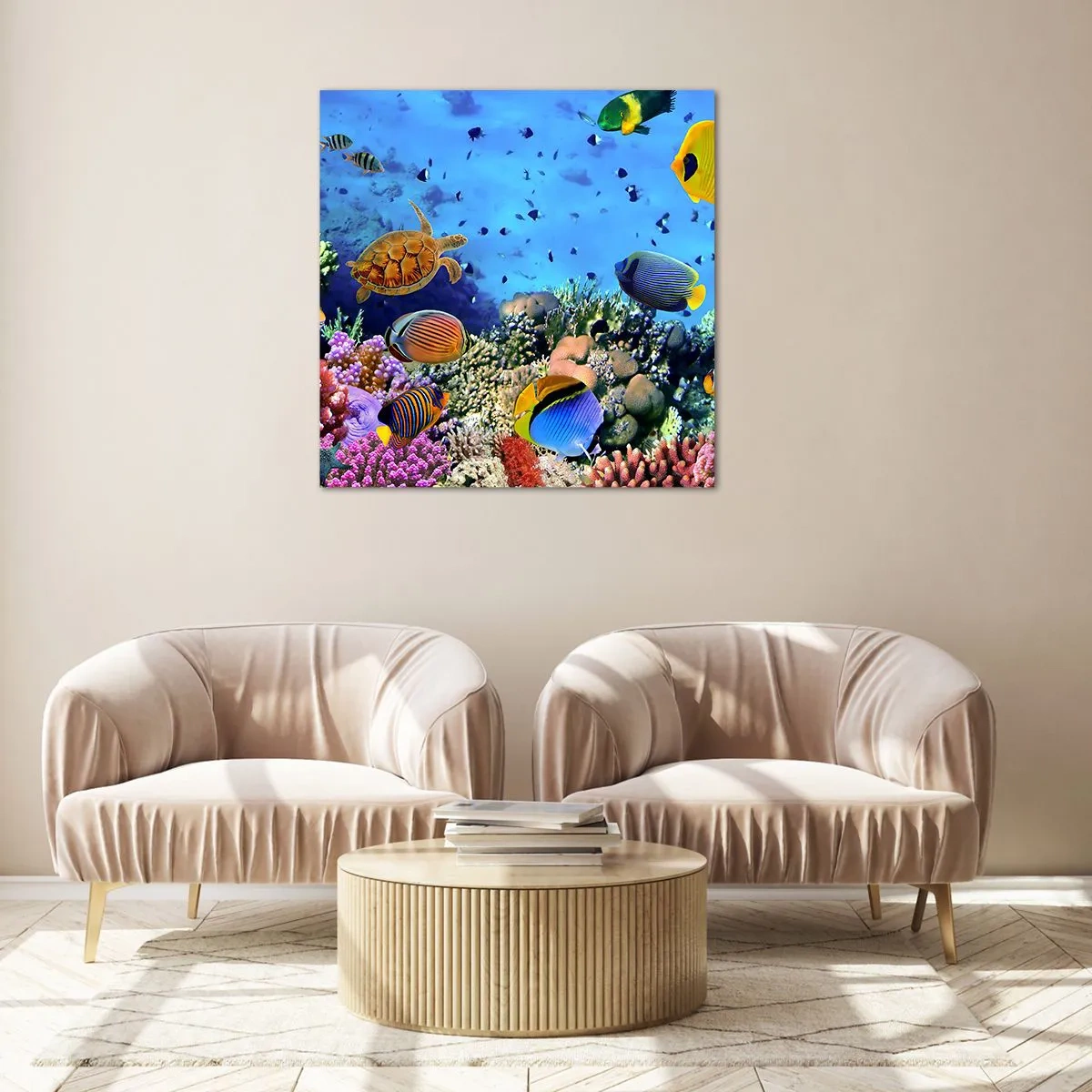 Üveg kép - És mit tudunk az életről... - 70x70 cm