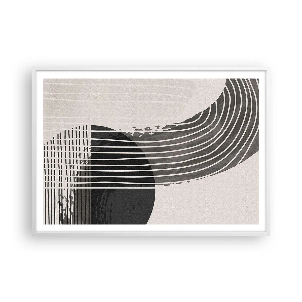 Poszter fekete keretben - Oda és vissza - 100x70 cm