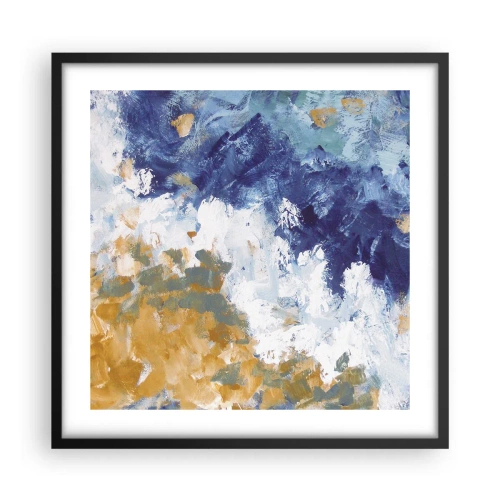 Poszter fehér keretben - Az elemek tánca - 50x50 cm