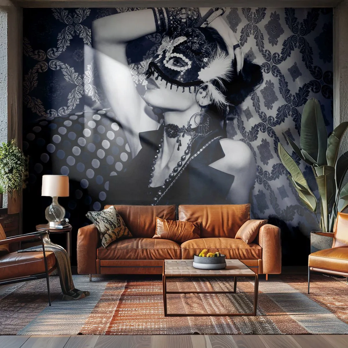 Egyedi tapéta Standard Eco - Dekorációk, díszek, minták... - Nő, Velencei maszk, Modell