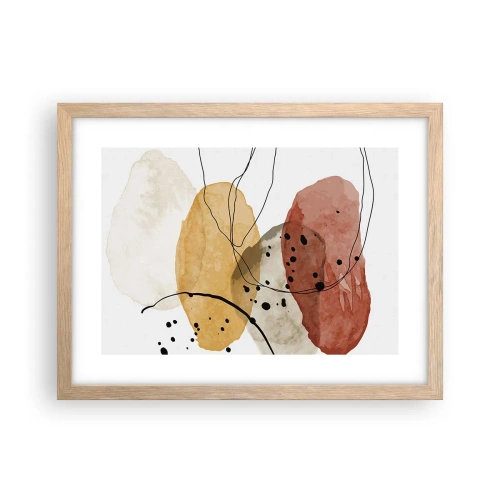 Poszter világos tölgy keretben - Mint a könnyű, friss levegő - 40x30 cm