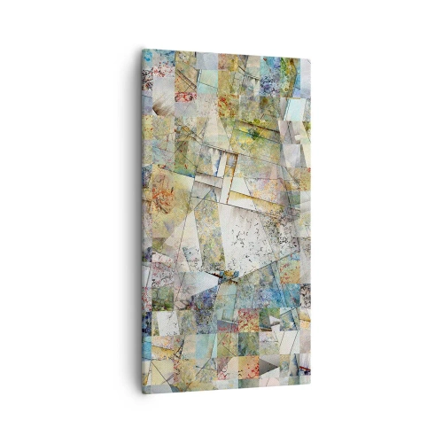 Vászonkép - Geometrikus átrendeződés - 55x100 cm