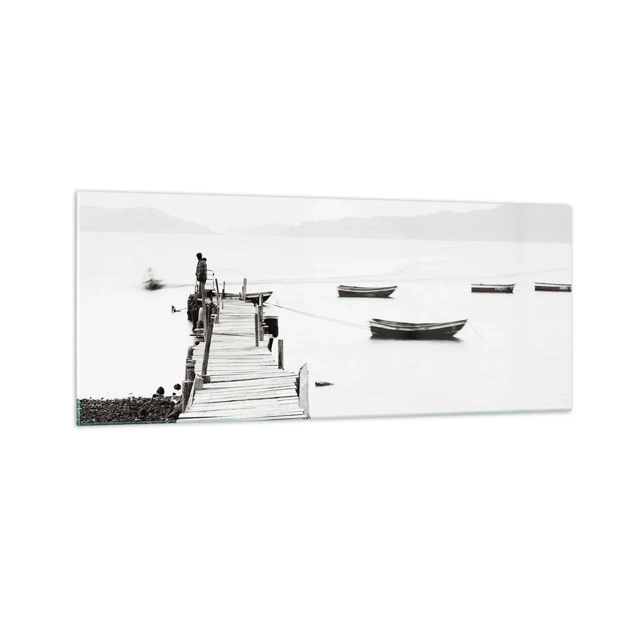 Üveg kép - Csendes és tiszta víz felett - 100x40 cm
