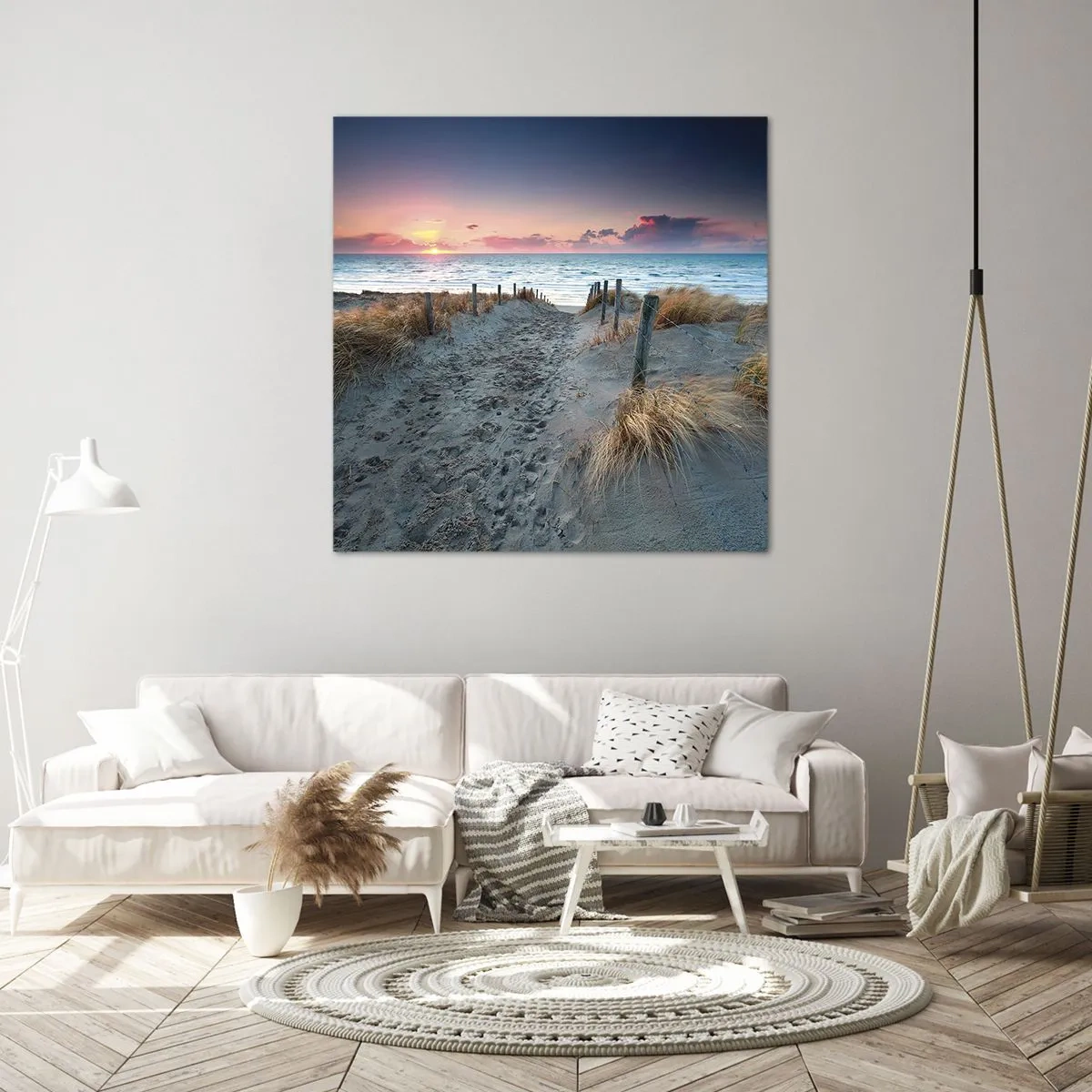 Vászonkép - Kiöntöttél egy sugárzó szivárványos fényt... - 50x50 cm