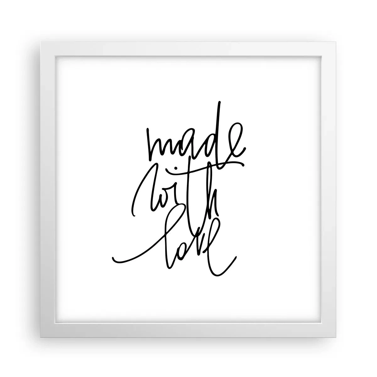 Poszter fekete keretben - A legjobb márka - 30x30 cm