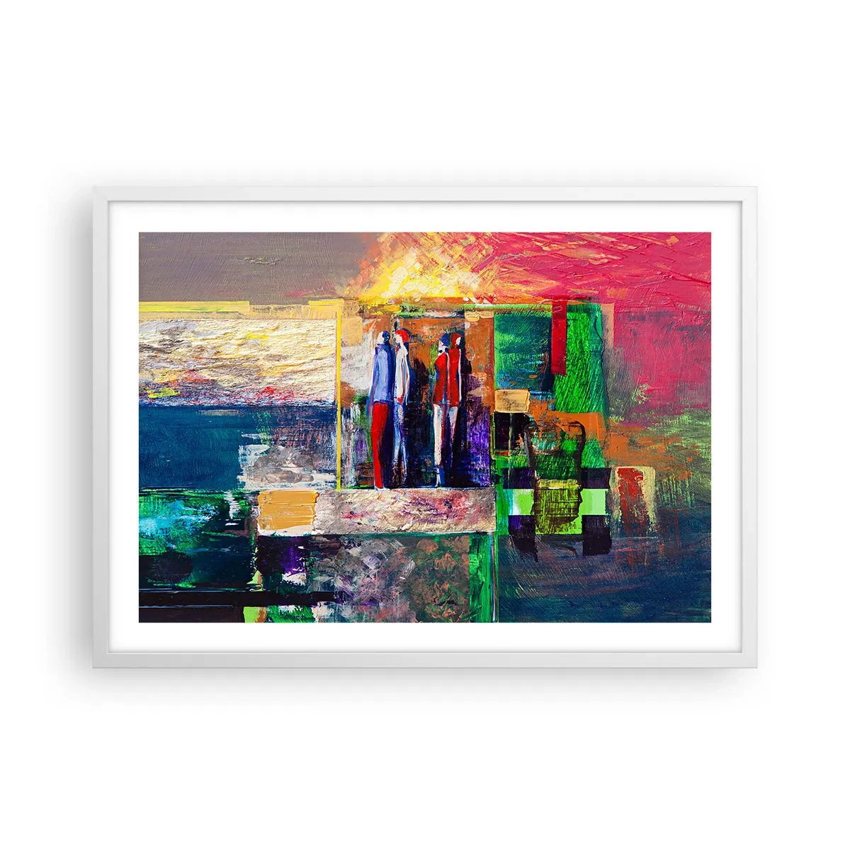 Poszter fekete keretben - Kapcsolatok és érzelmek - 70x50 cm