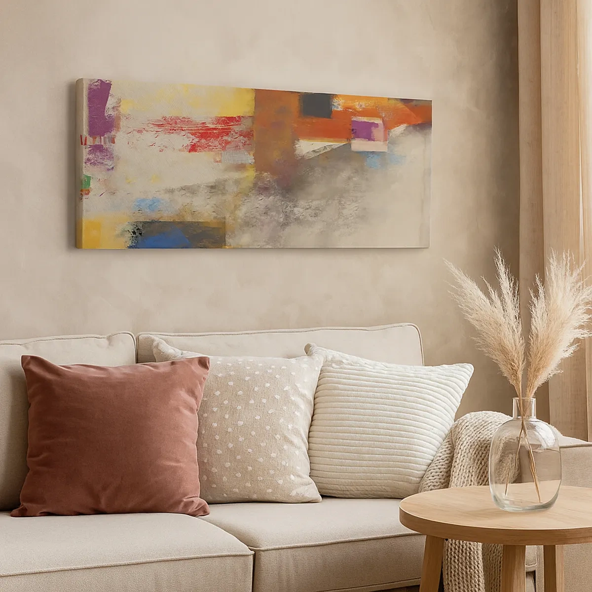 Vászonkép - Színgeometria - 30x30 cm