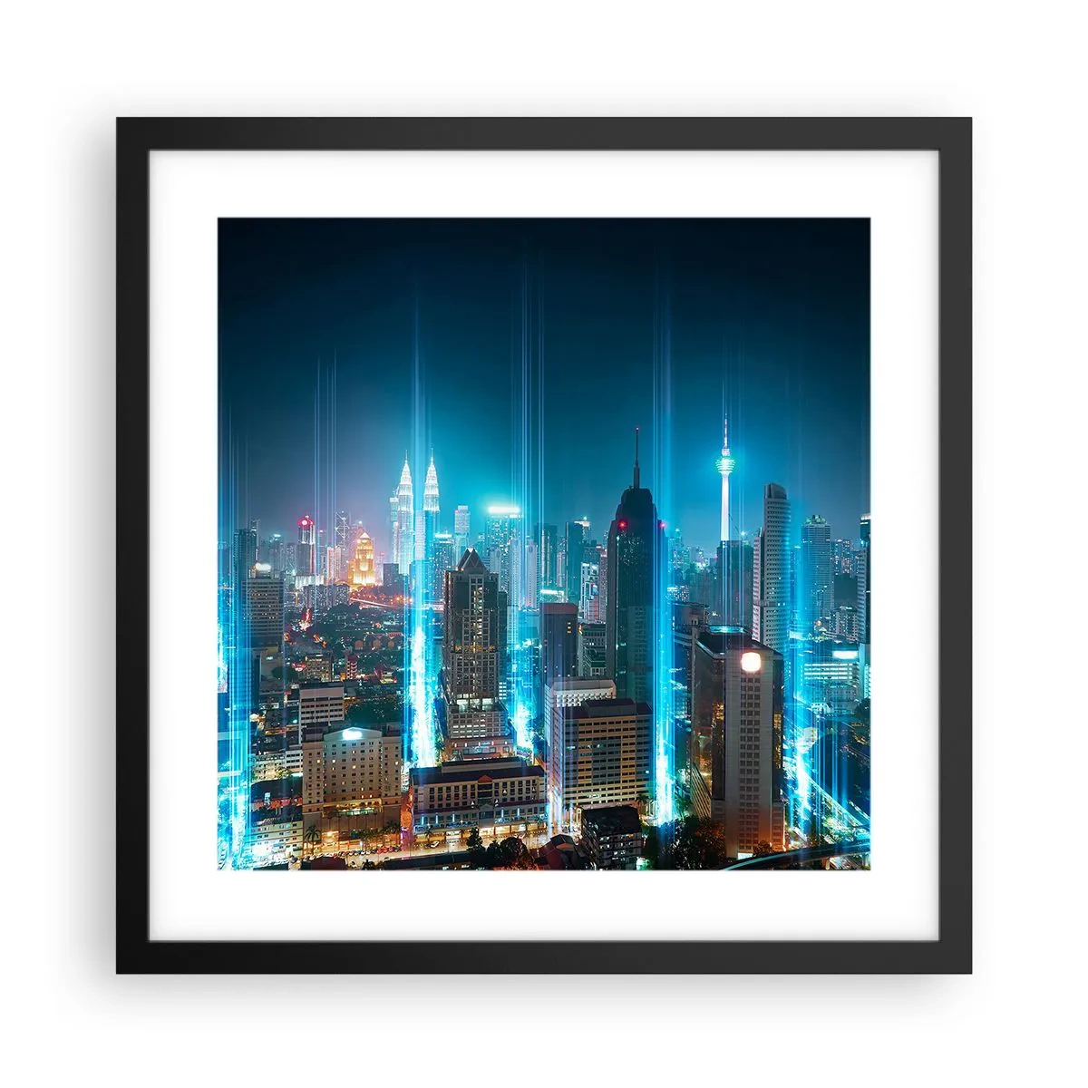 Poszter fehér keretben - Mennyországba Berlini módszerrel - 40x40 cm