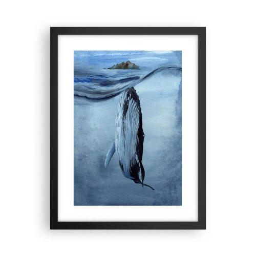 Poszter fehér keretben - Észak két világa - 30x40 cm