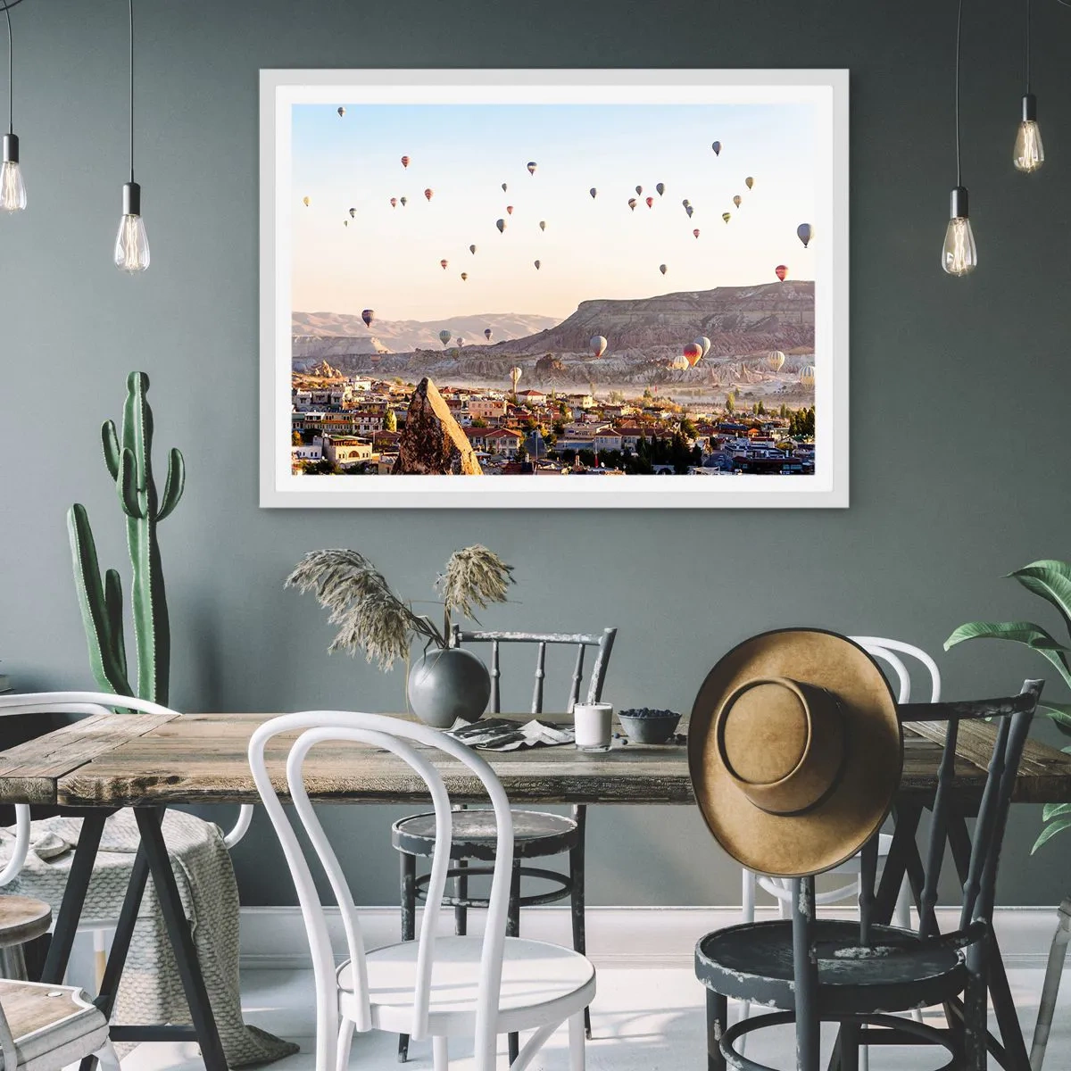 Poszter fekete keretben - Mint a hajók az égen - 100x70 cm